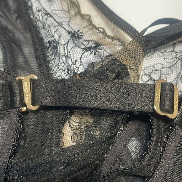 Honey Birdette Emma Bodysuit One Piece Black Size XS - Picture 11 of 13